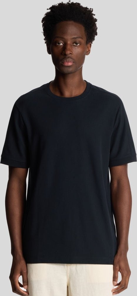 Lyle & Scott T-Shirt mit Einsätzen – Dunkelmarineblau