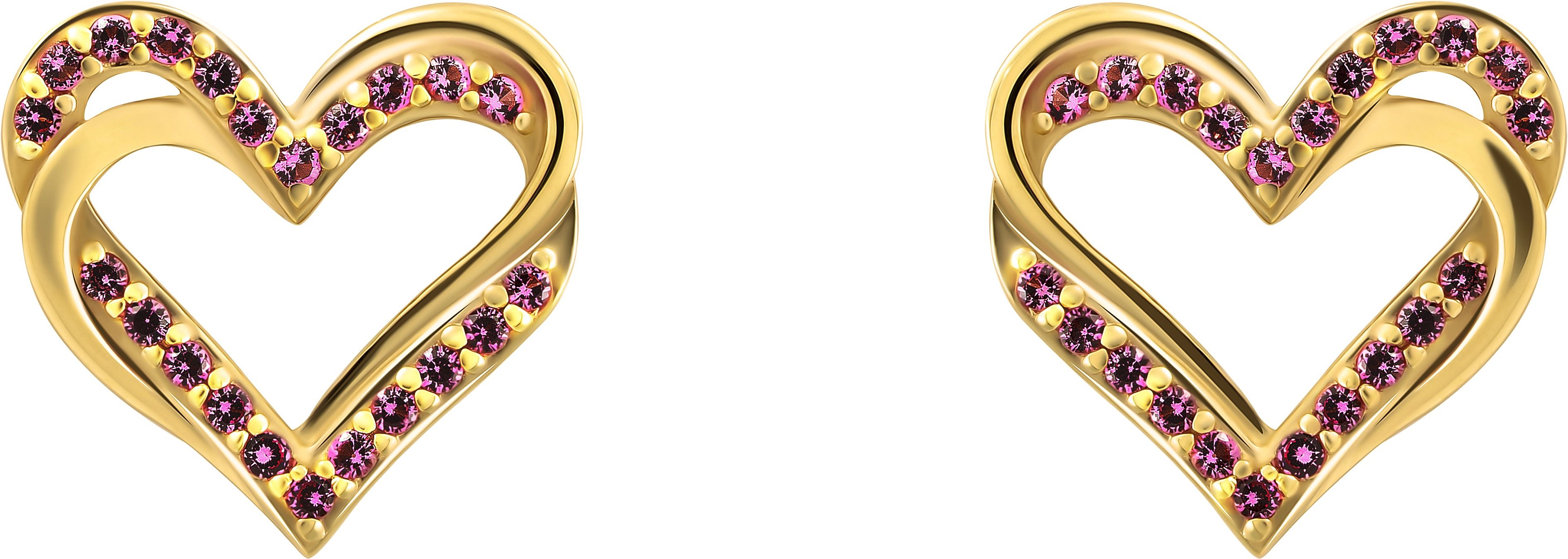 Orphelia 'Cecilia' Ohrstecker aus 925er Sterlingsilber für Damen – Gold ZO-7584/R