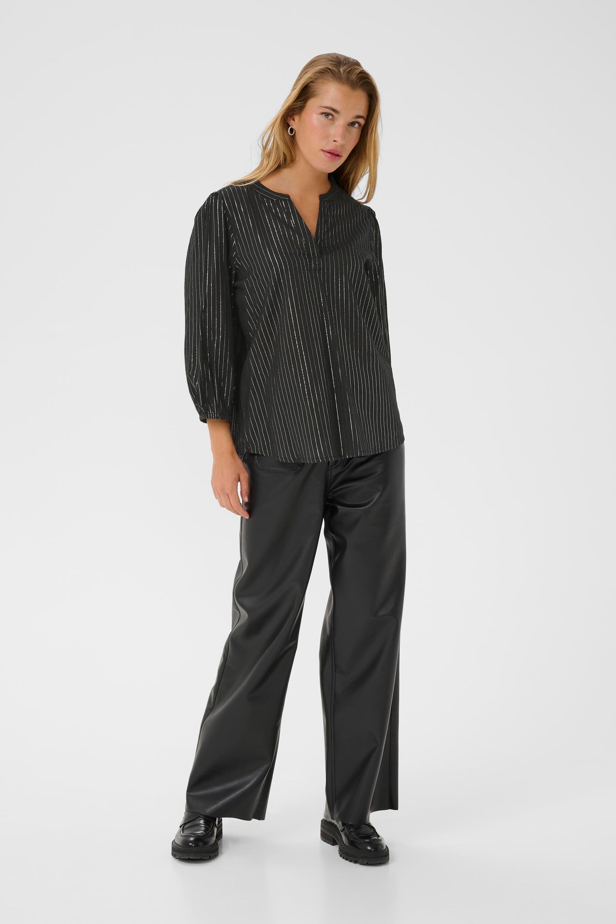 Langarm-Bluse KAluise Langarm-Bluse Regular fit black