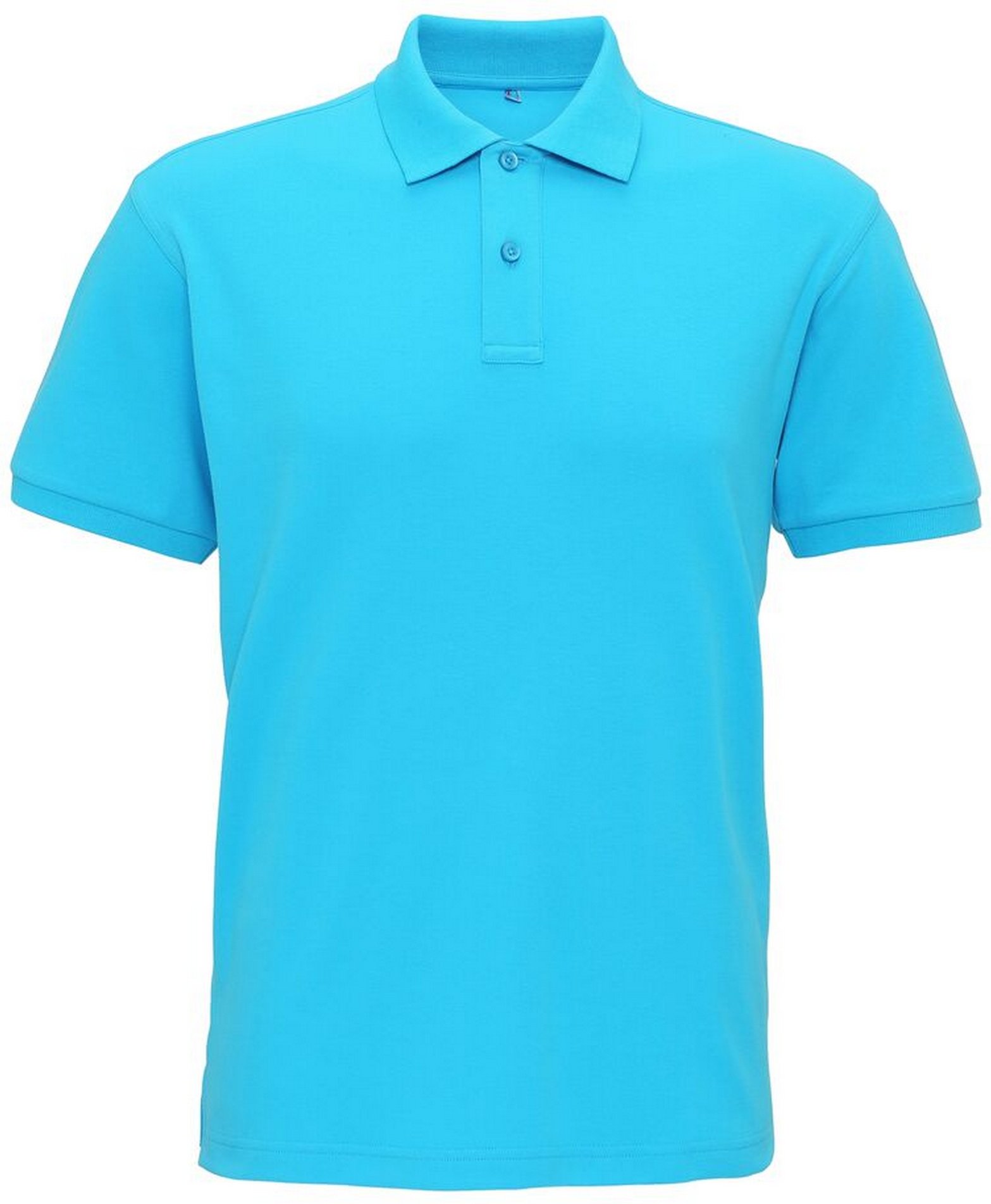 Asquith & Fox Herren-Super-Glattstrick-Poloshirt (Türkis)