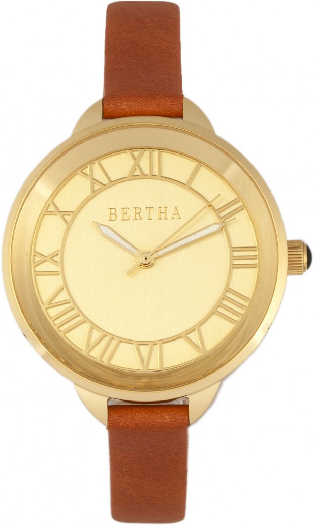 Bertha Madison Sunray Zifferblatt Lederarmbanduhr