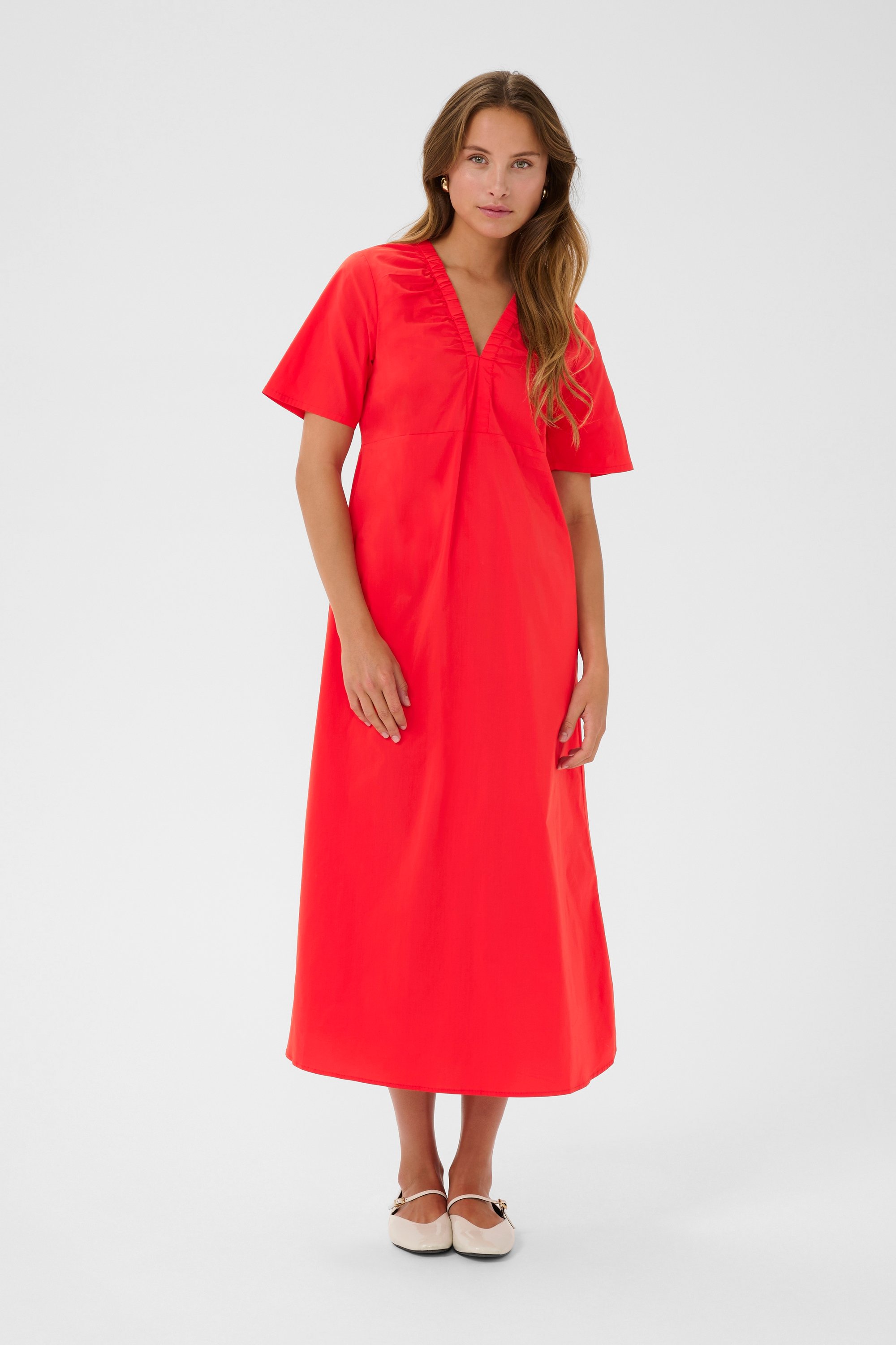 Kleid Fitted Fiery Red