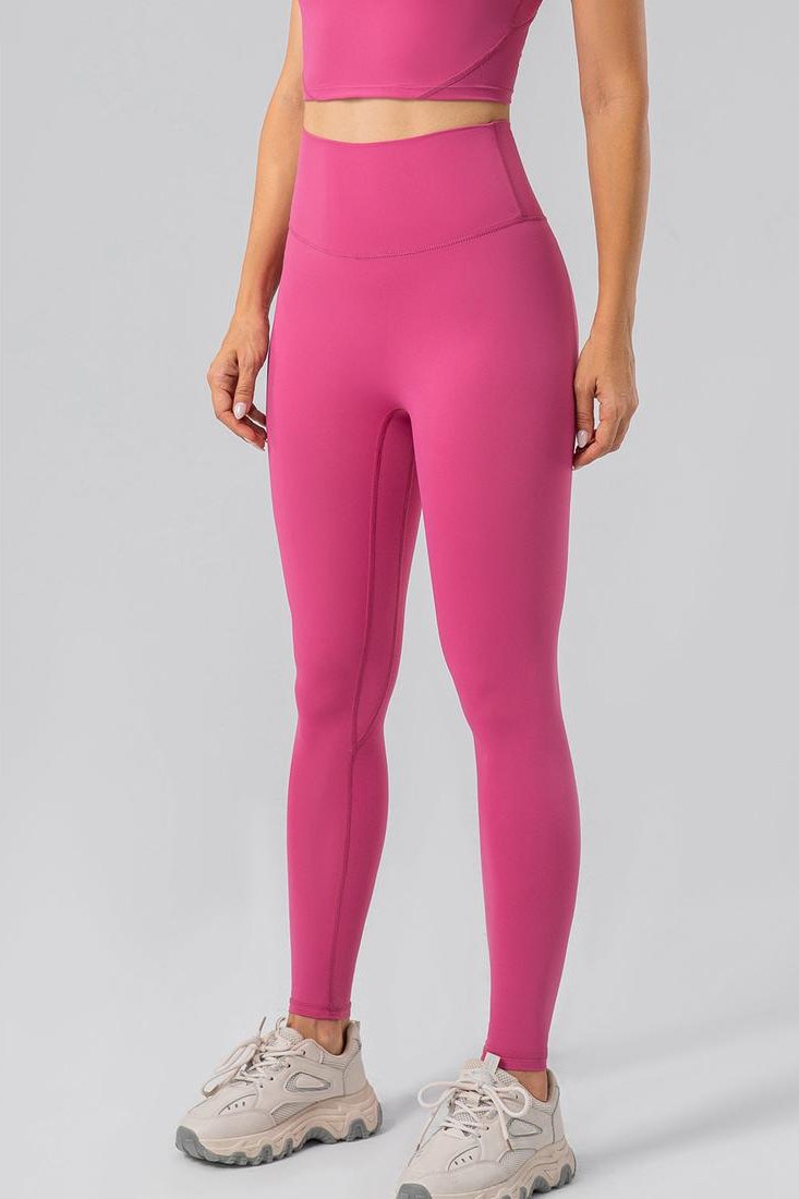 Damen Hochtailler Weite Bund Sportleggings