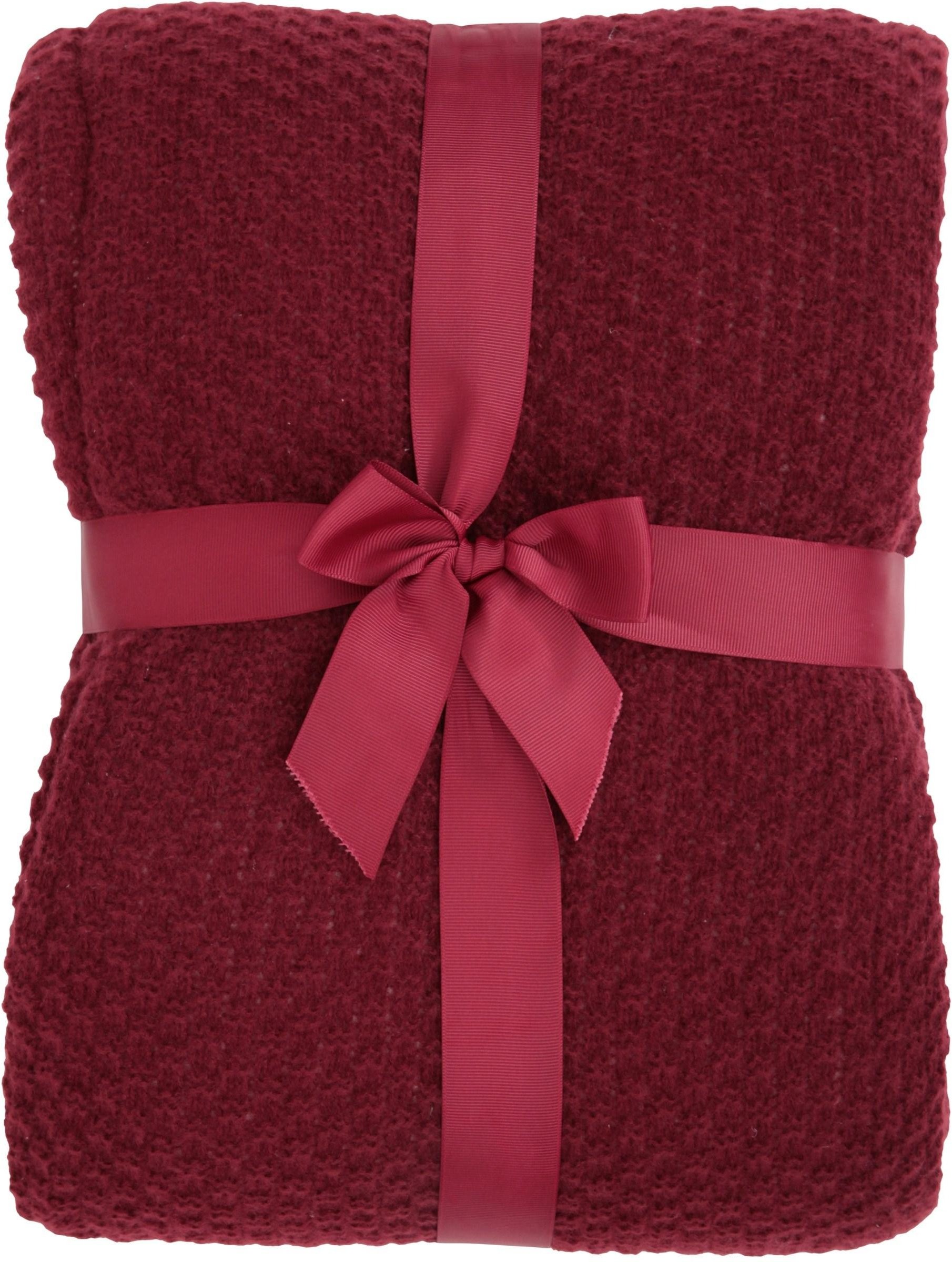 Mountain Warehouse - Jerseyware Decke, mit Borg gefüttert (Burgunderrot)