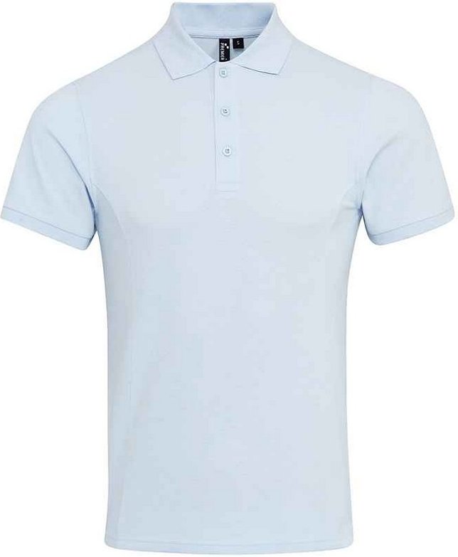 Premier Herren Coolchecker Plus Pique Polo T-Shirt (Hellblau)
