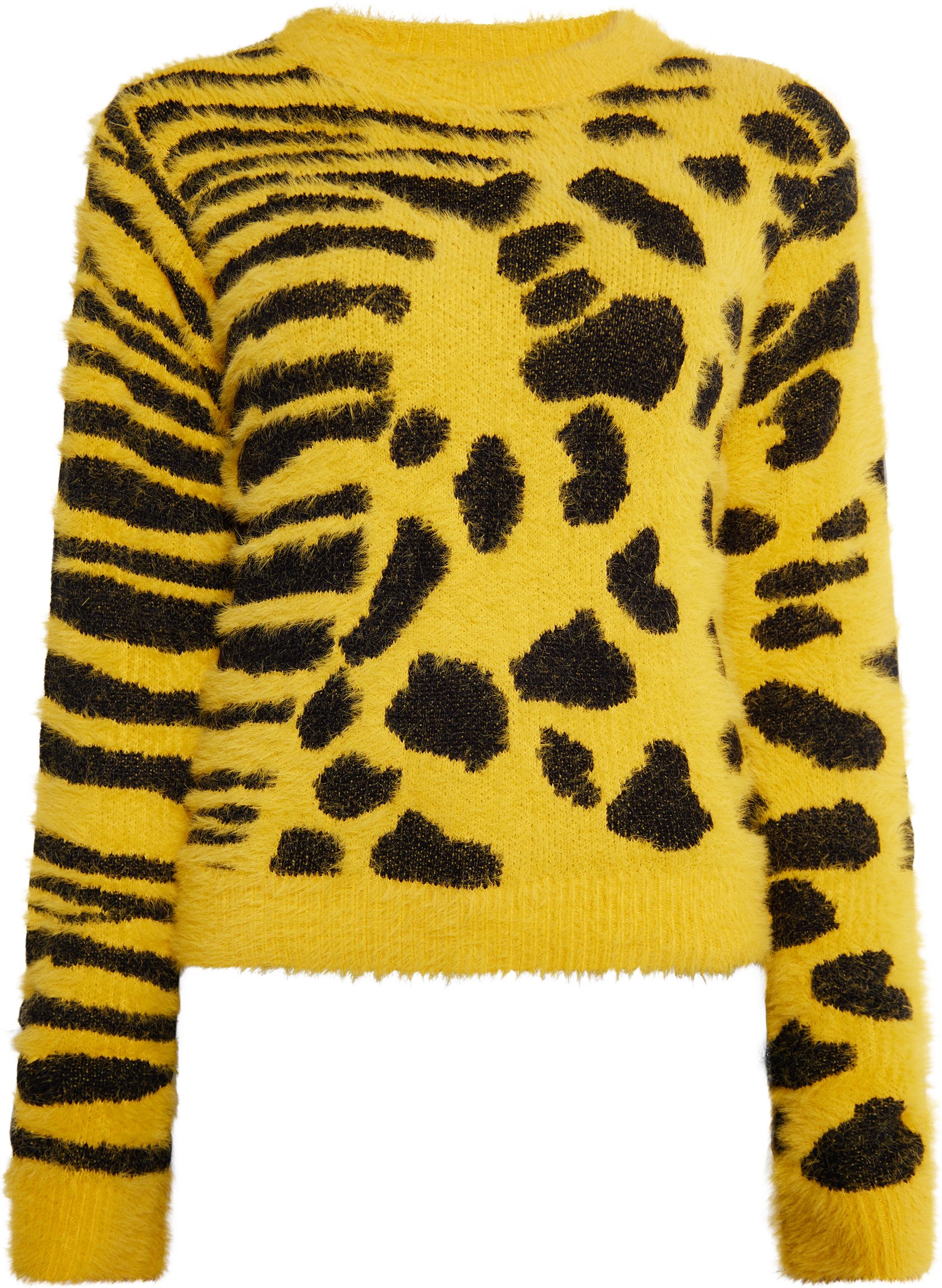 Mymo Strickpullover Damen dunkelgelb