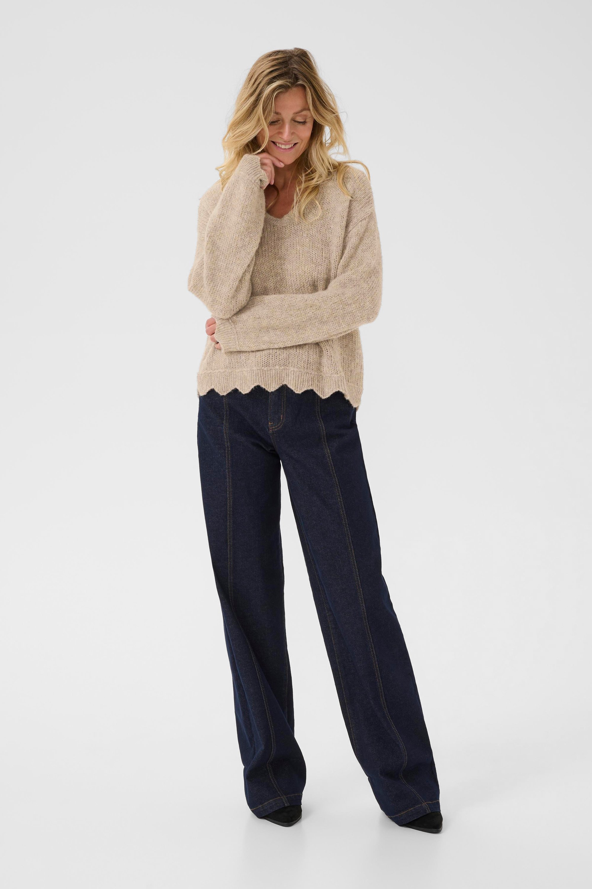 Strickpullover CRNiso Strickpullover Loose fit beige