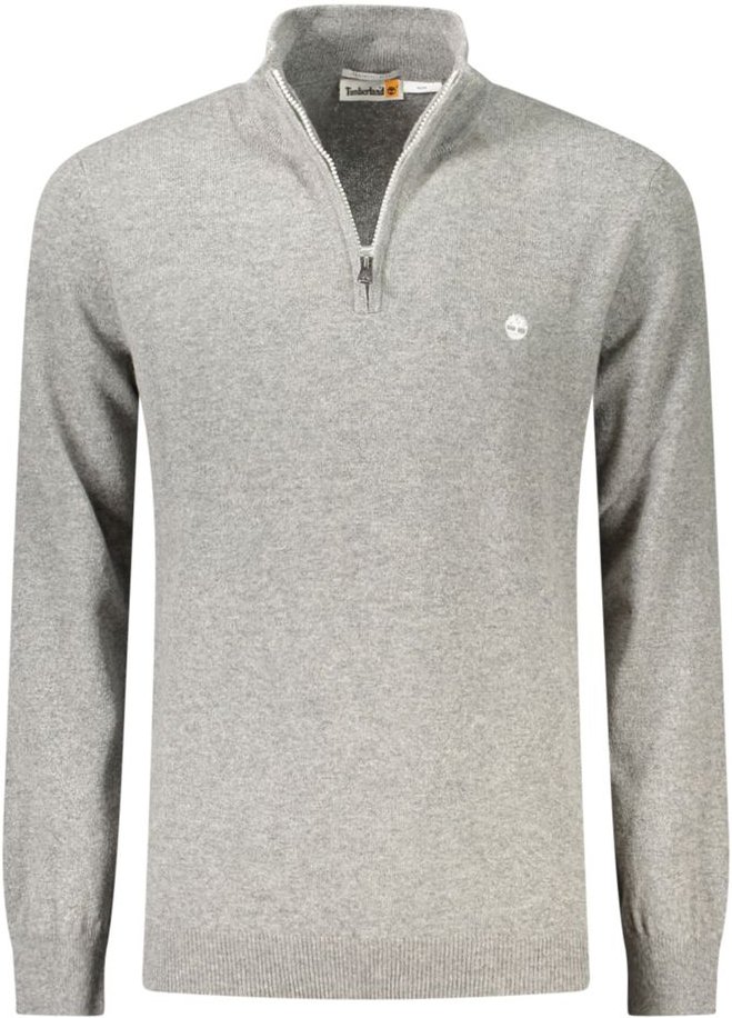 Halbmond-Reißverschluss Langarmpullover