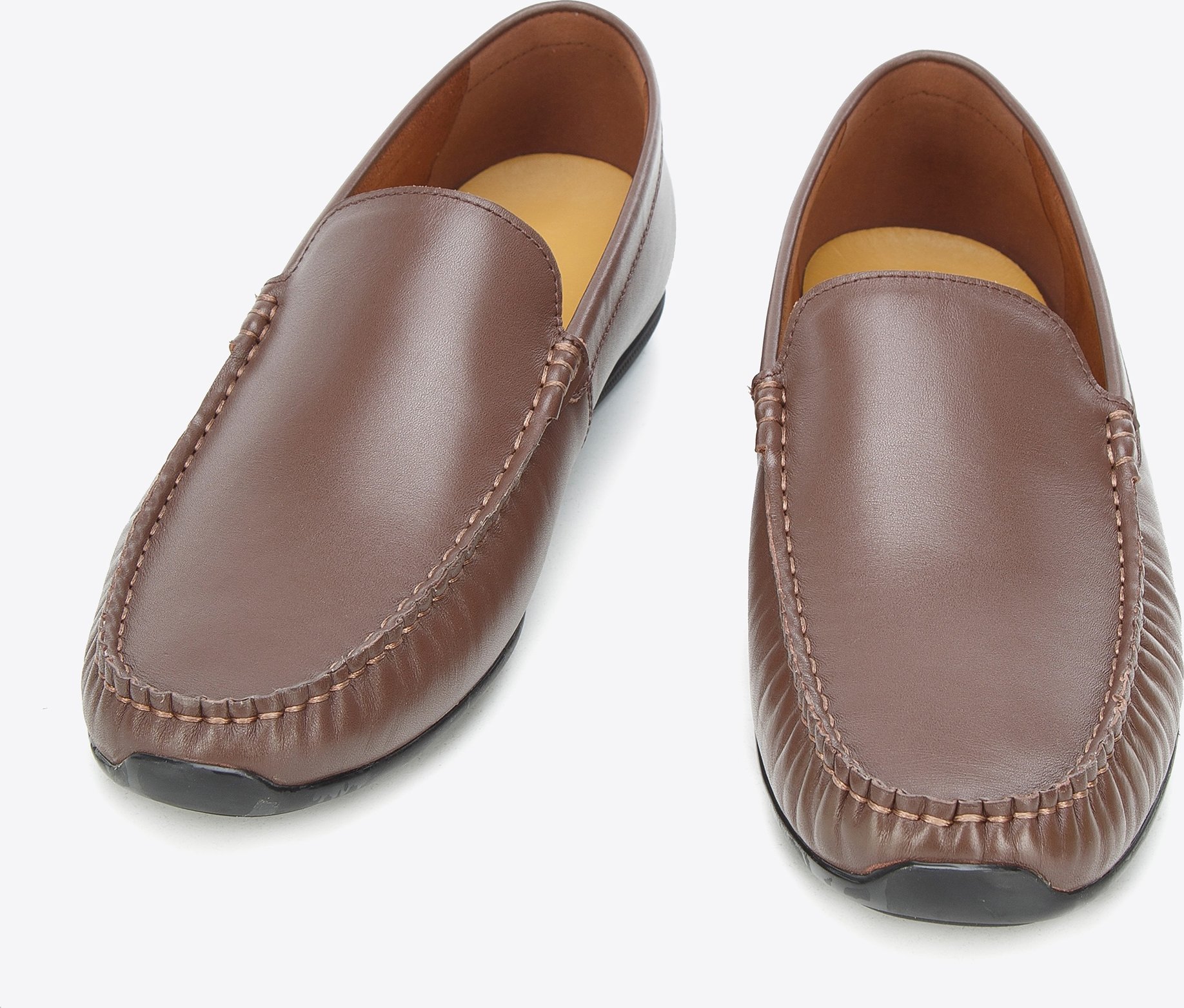 Wittchen Herren-Mokassins aus klassischem braunem Leder