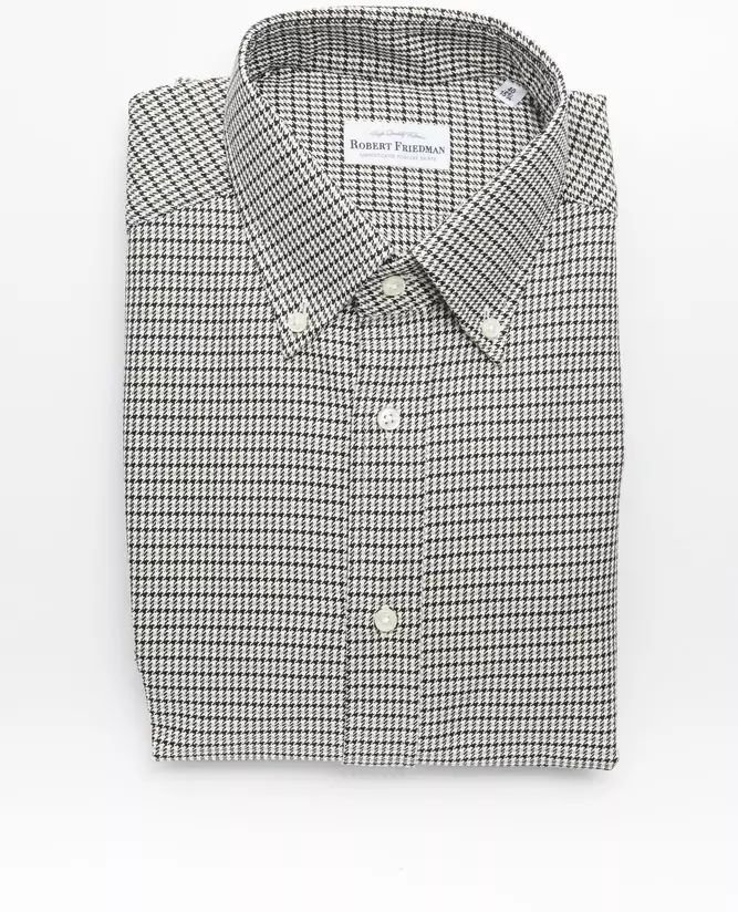 Klassisch geschnittenes Hahnentrittmuster-Hemd