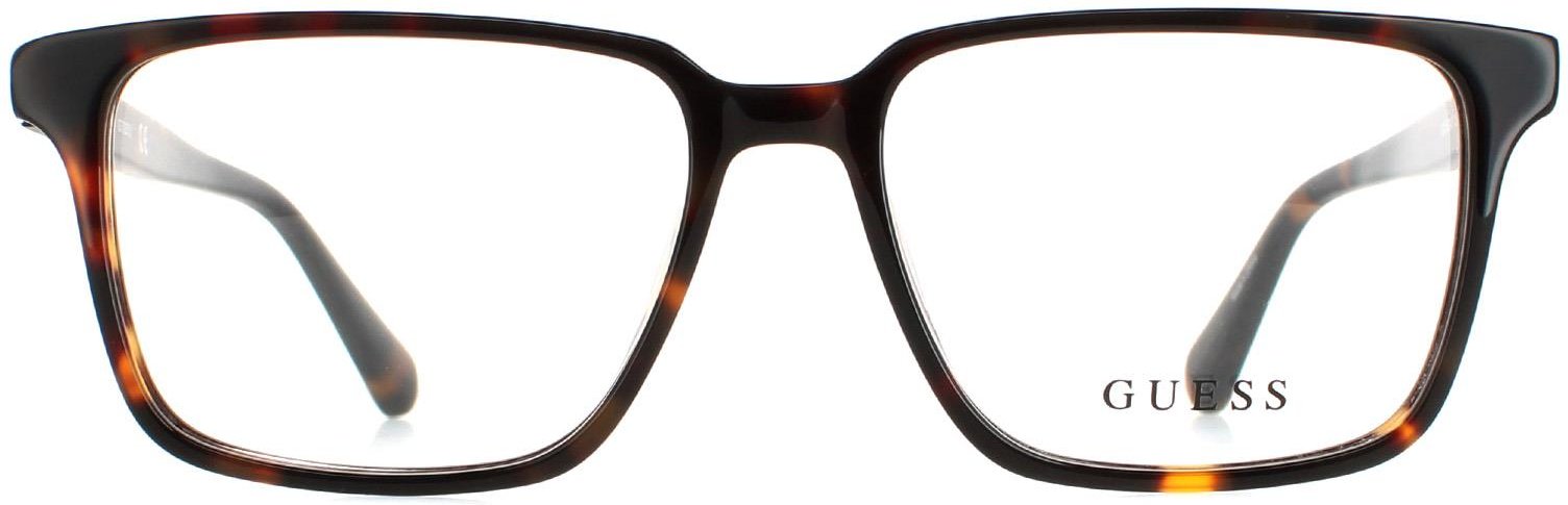 Thumbnail - Guess Rectangle Mens Dark Havana Brille
