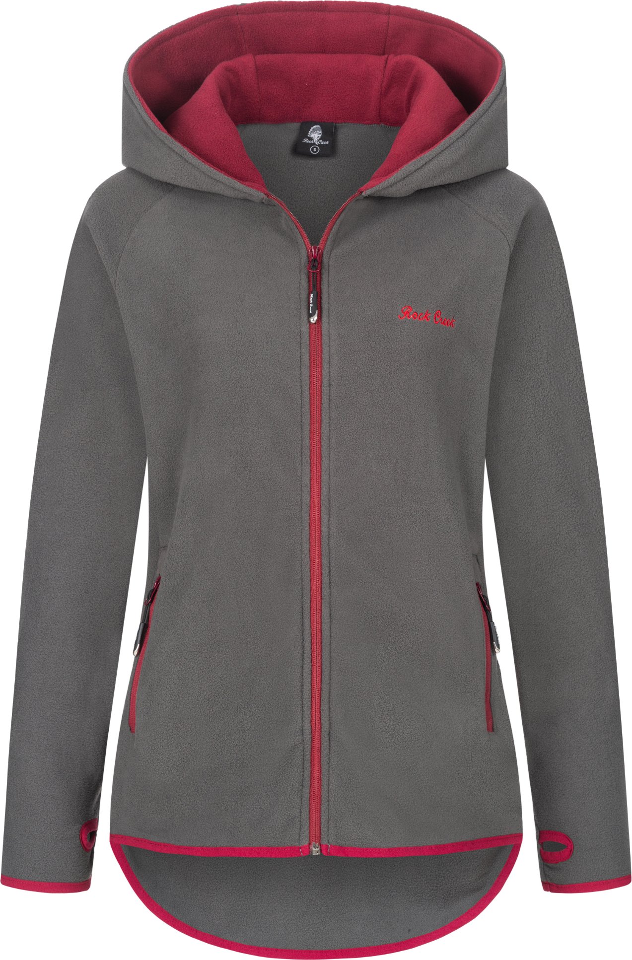 Thumbnail - Rock Creek Fleecejacke Dunkelgrau