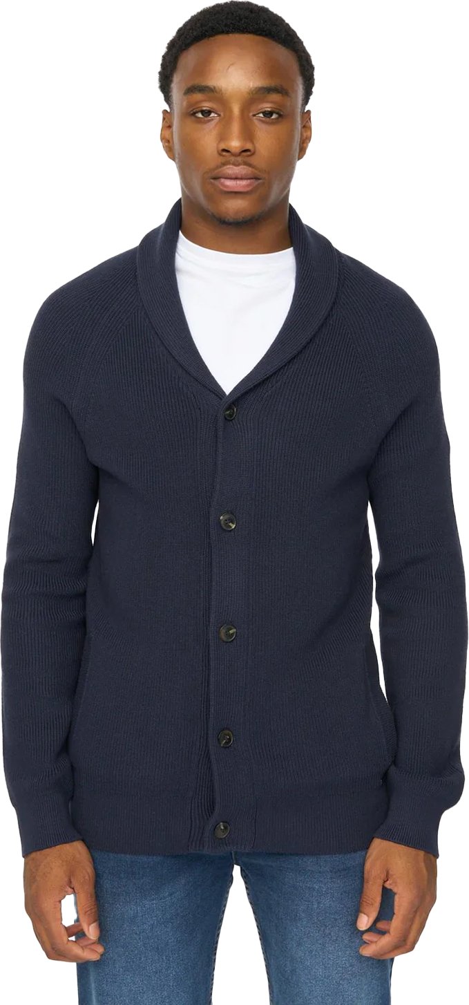 Duck and Cover - "Venosa" Strickjacke für Herren, Schalkragen (Marine)