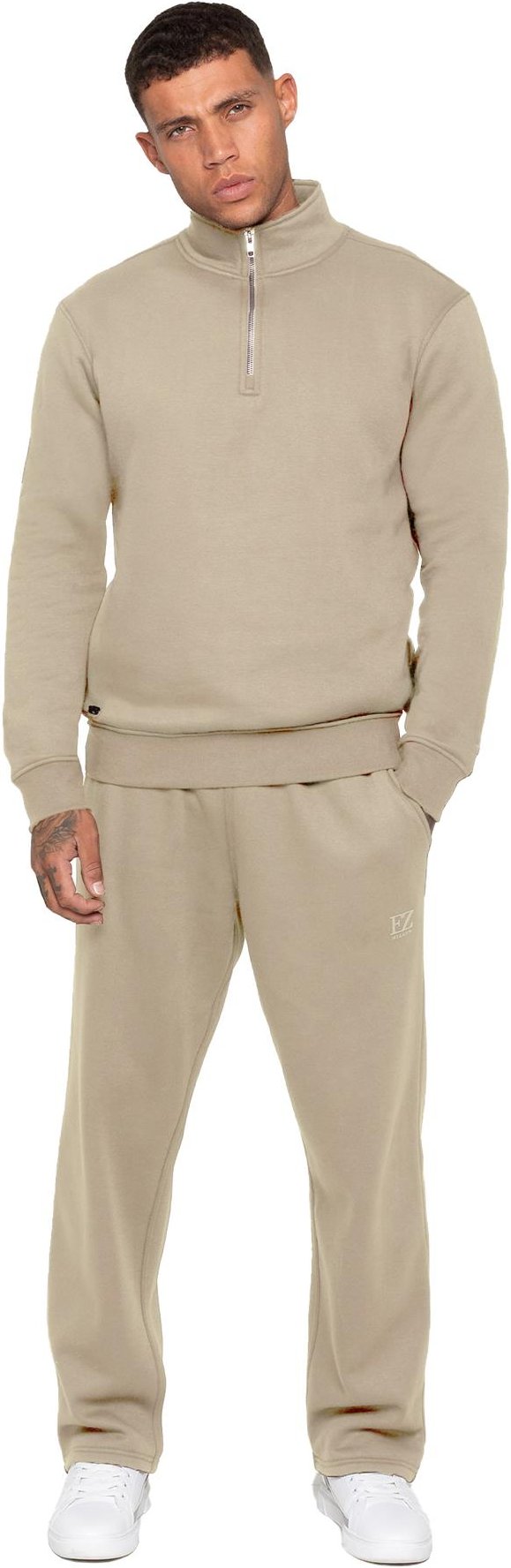 Enzo Milano | Herren Trainingsanzug mit Half-Zip Sweatshirt