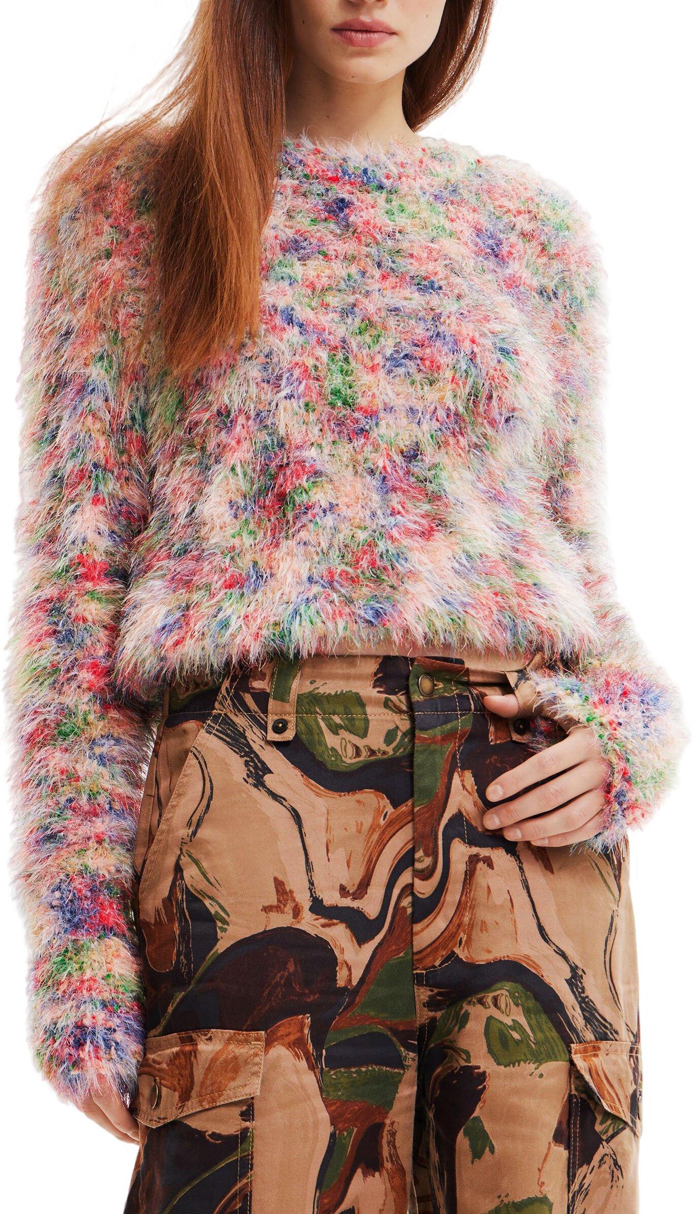 Desigual Damen Strickkleidung in Multicolor