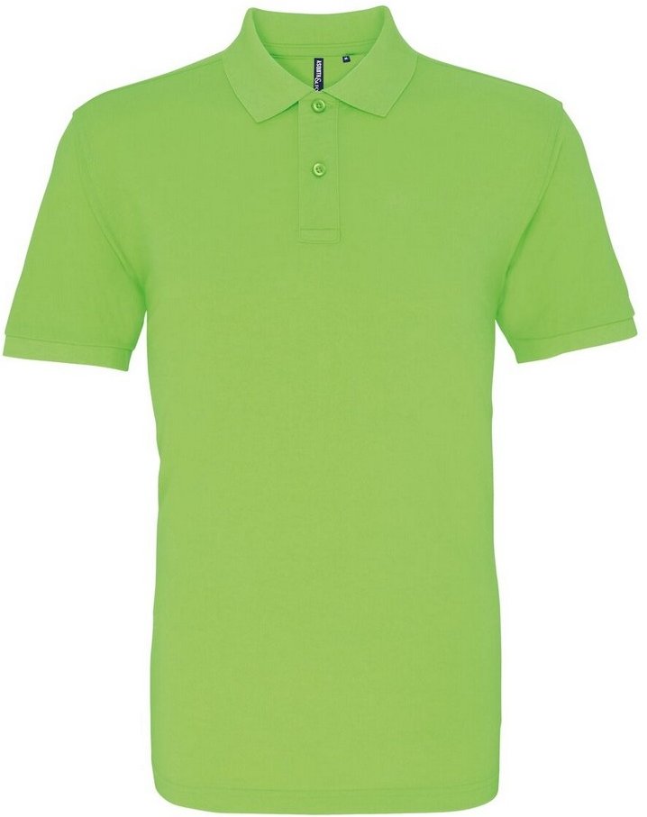 Thumbnail - Asquith & Fox Mens Plain Kurzarm-Poloshirt (Neongrün)