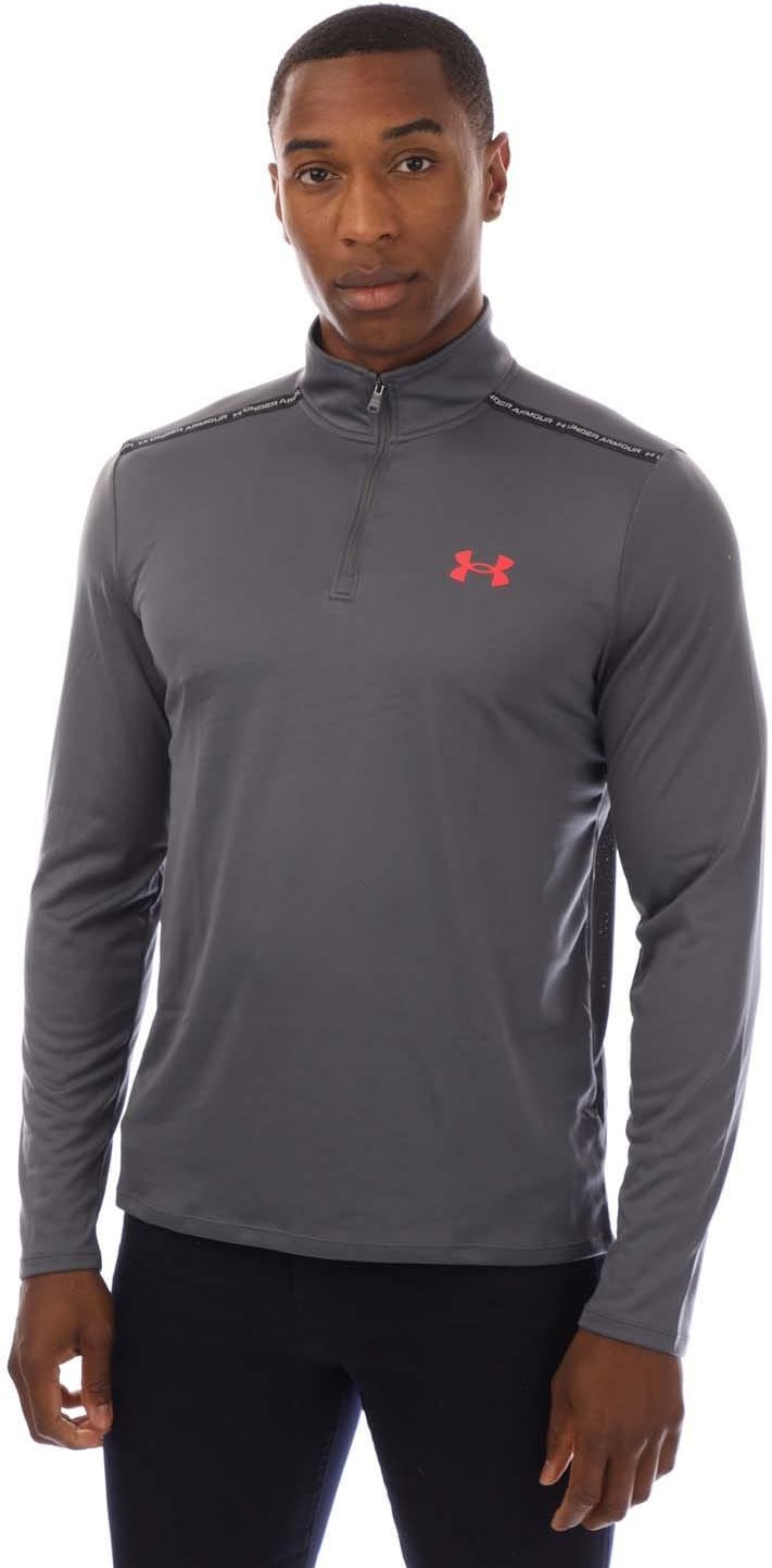 Under Armour - "Tech" Oberteil für Herren,mit kurzem Reißverschluss (Grau)