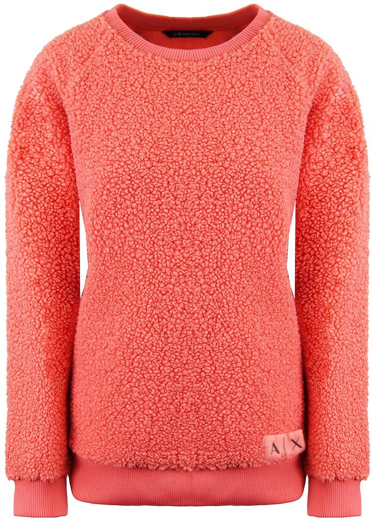 Armani Exchange Fluffy Womens Peach Pullover