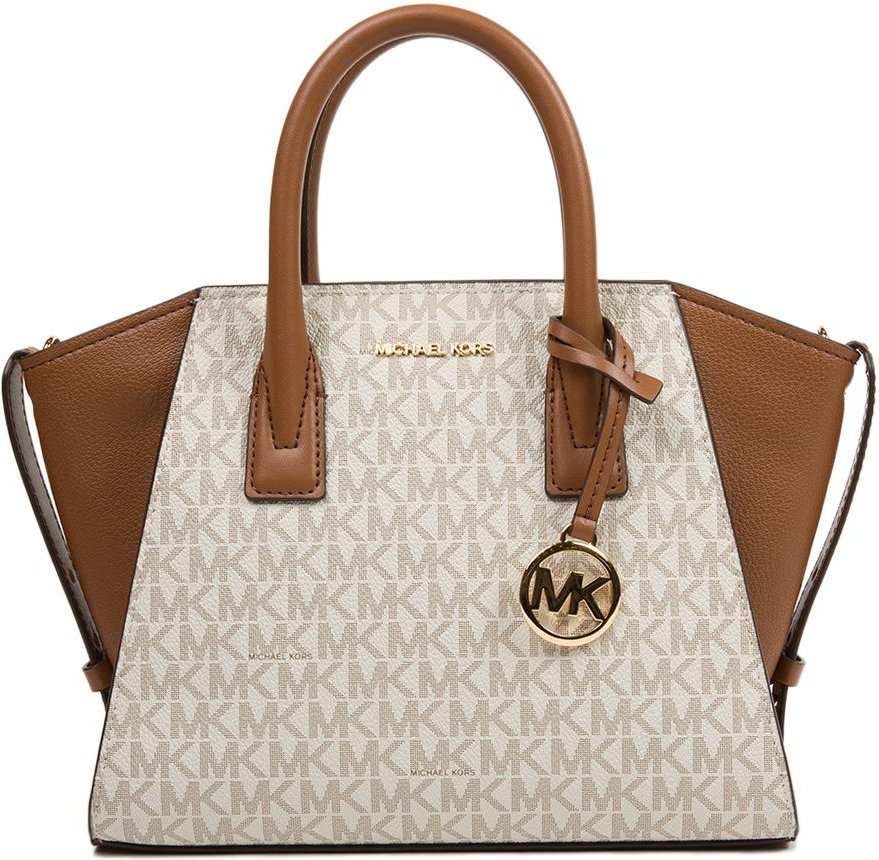 Michael Kors Avril Kleine Logo- und Leder-Umhängetasche