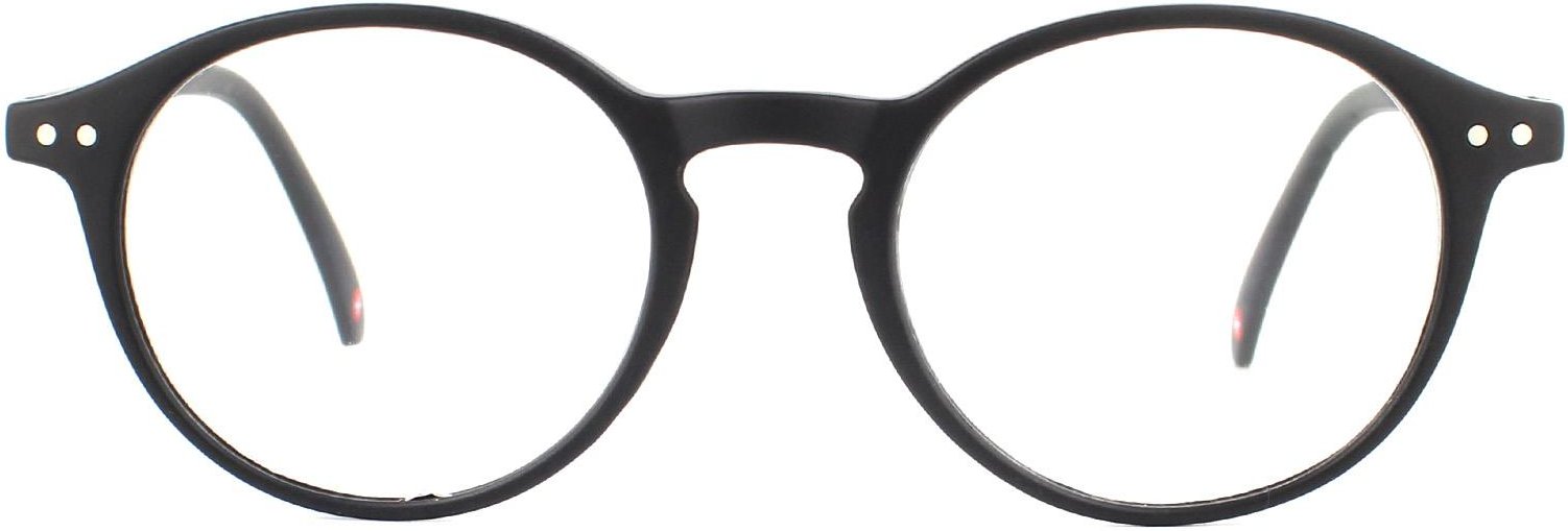 Montana Runde Matte Schwarz Unisex Frauen Brillenfassungen