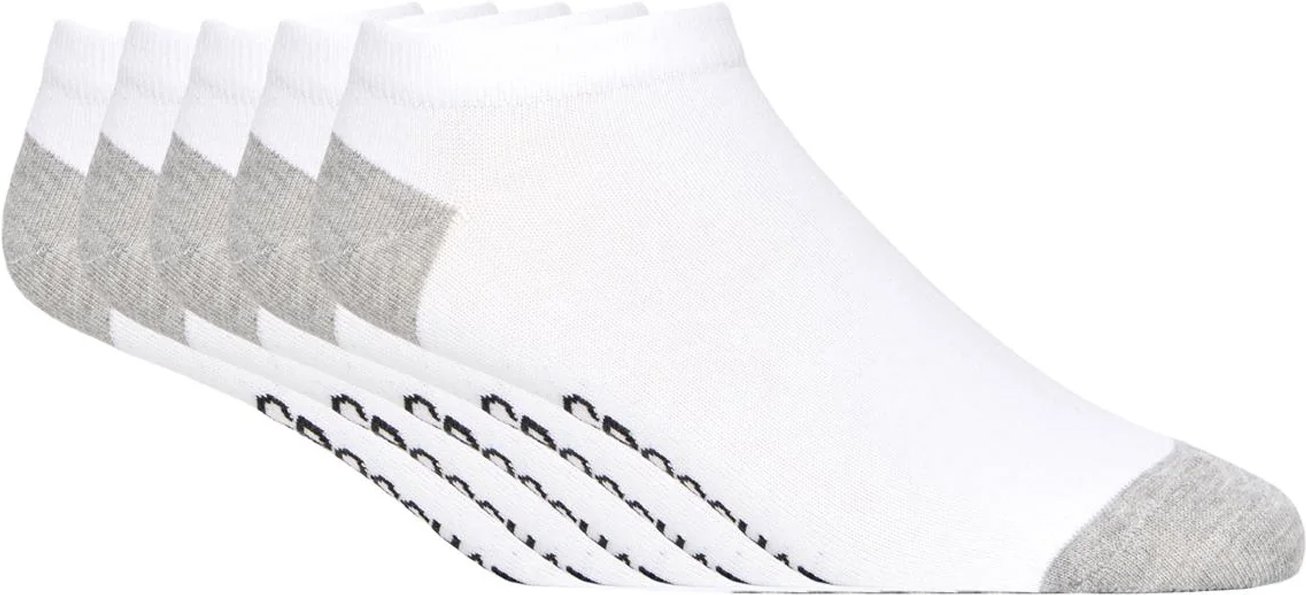 Thumbnail - Crosshatch - "Vitalwhite" Sneaker-Socken für Herren(5er-Pack) (Weiß)