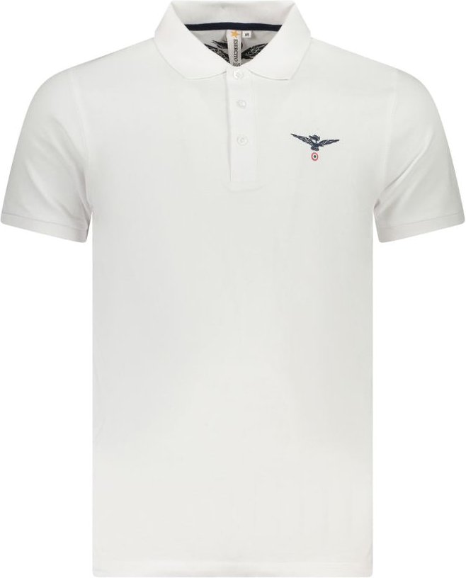 Accademia Militare Bianco Baumwoll-Herrenpolo