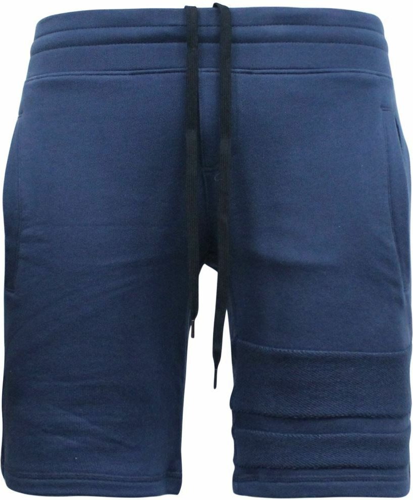 Onitsuka Tigher Plain Navy Blue Baumwollmenschen Schweiß Shorts 0KP279 0050 EE211