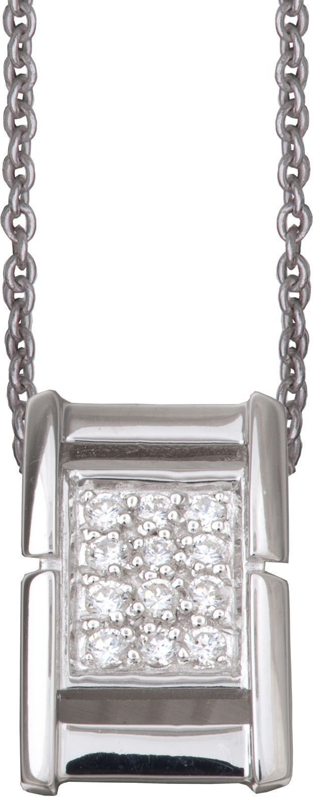 Orphelia Damen-Kette aus 925er Sterlingsilber mit Anhänger – Silber ZH-4559