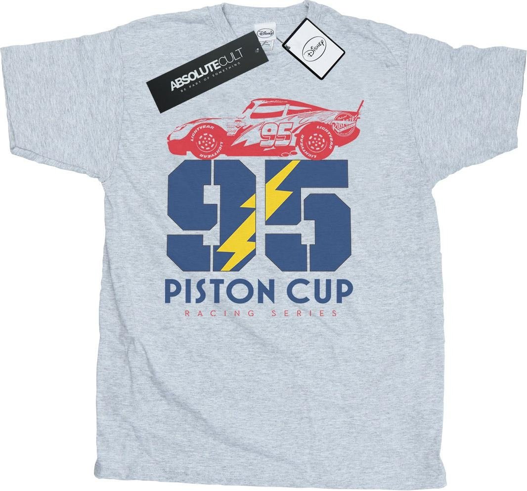 Disney Herren Cars Piston Cup 95 T-Shirt (Sport grau)