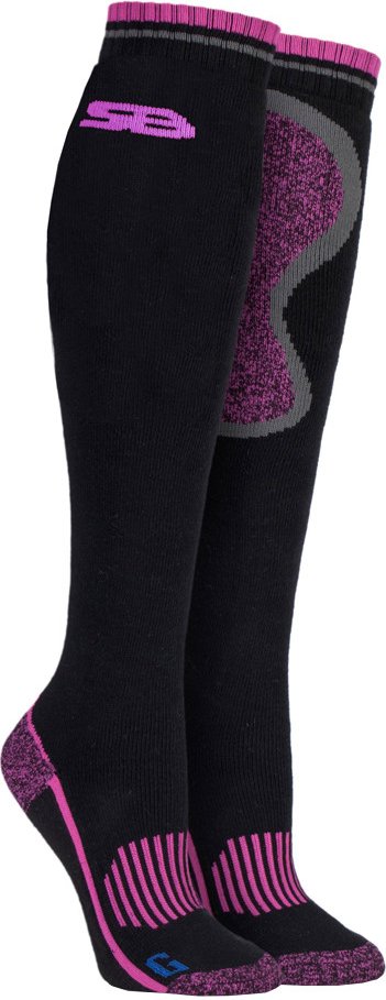 Storm Bloc Lange kniehohe Damen-Thermo-Reit-/Wandersocken aus Wolle mit Polsterung SBGLS008CER