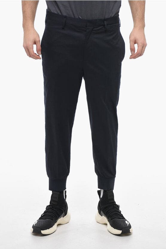 Low-Rise Slim Fit JACK Hose mit Bündchen in Blau