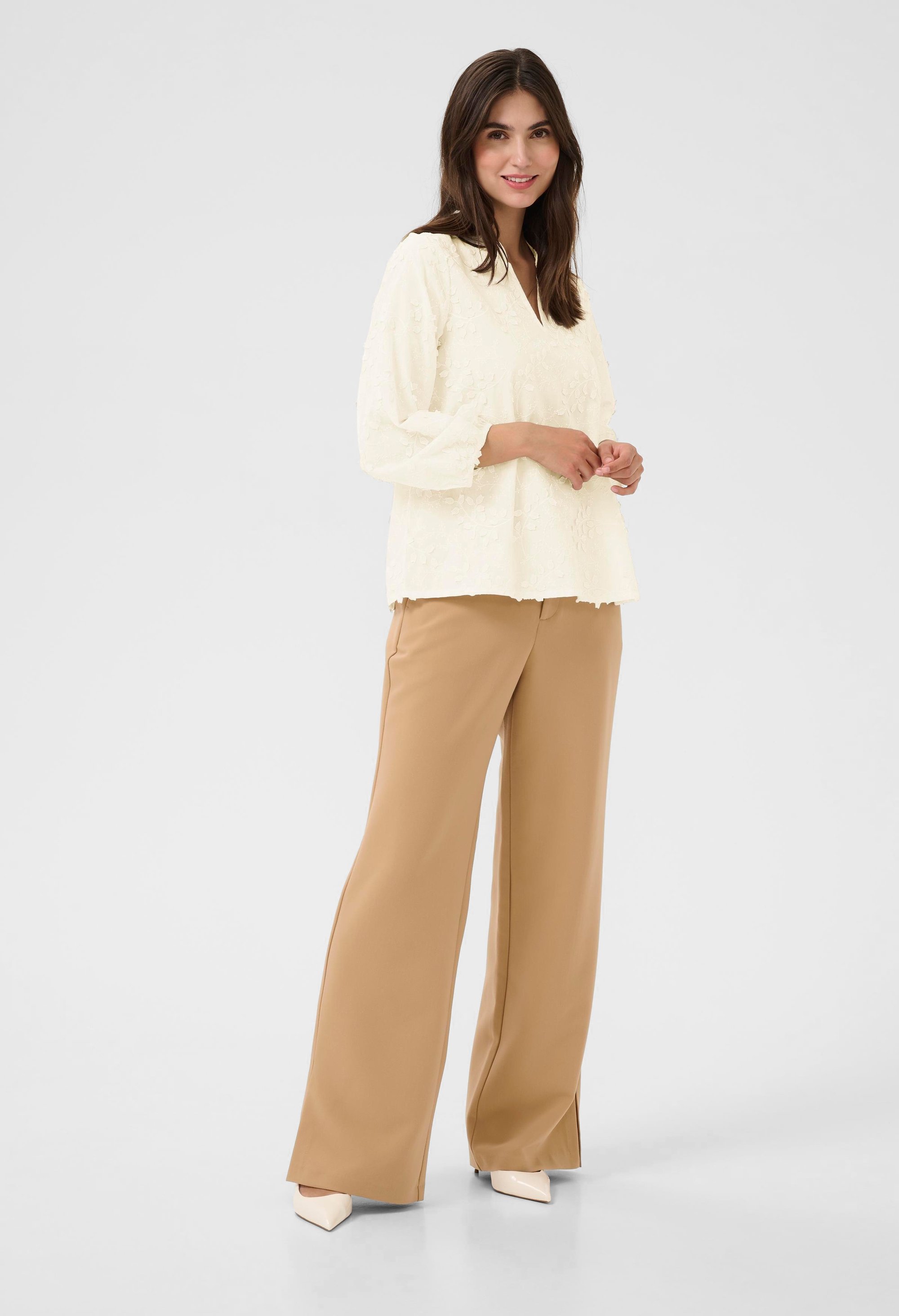 Langarm-Bluse CUnedia Relaxed fit white