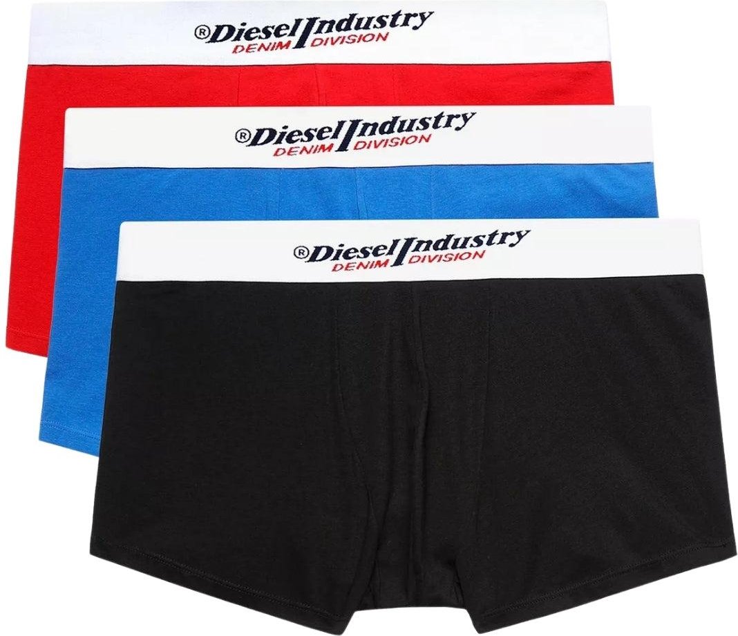 Diesel - "Umbx-Damien" Boxershorts für Herren (3er-Pack) (Rot/Blau/Schwarz)