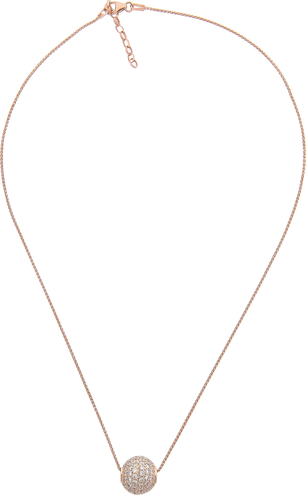 Orphelia Damen-Kette aus 925er Sterlingsilber mit Anhänger – Rosé ZH-7235/RG