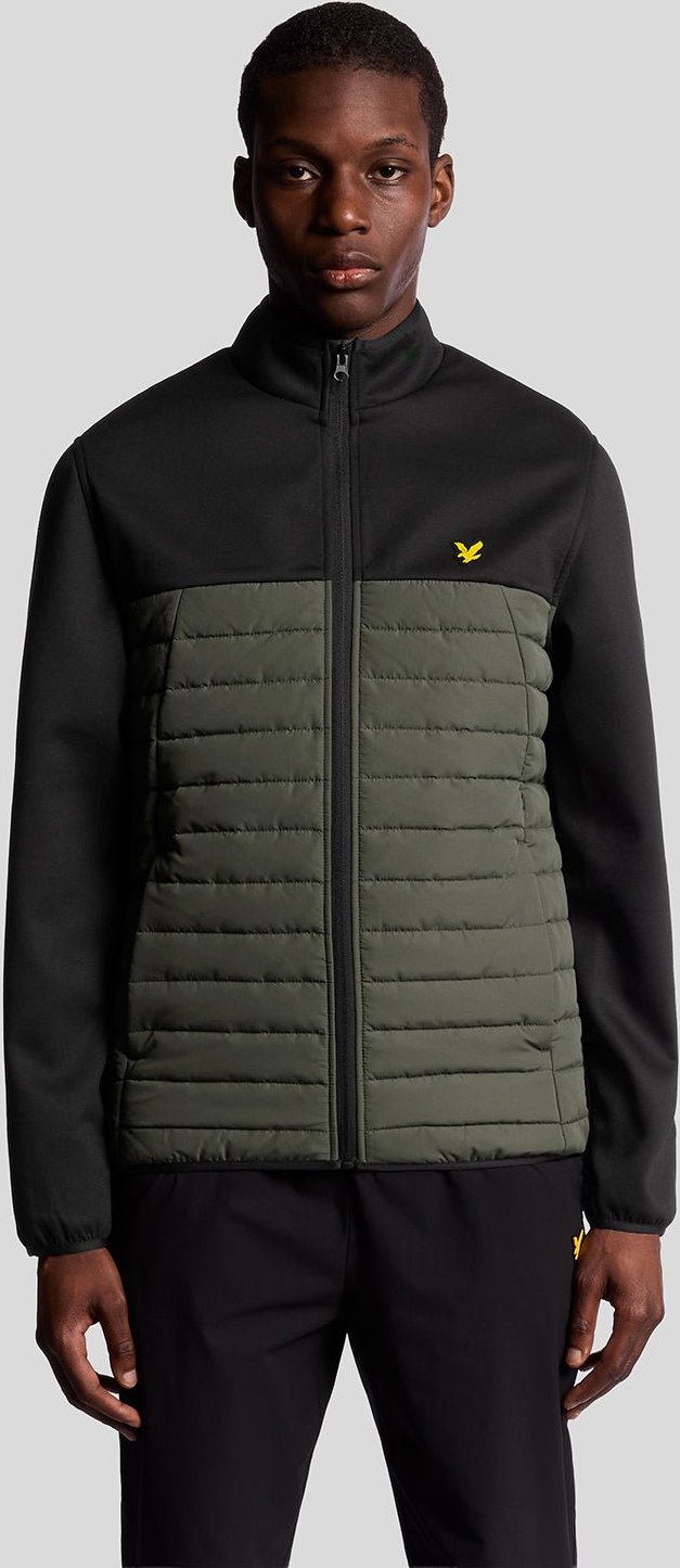 Lyle & Scott Sports Hybrid-Fleecejacke – Schwarz