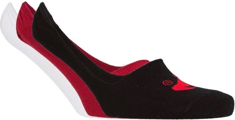 Money - "Invisape" Sneaker-Socken für Herren (3er-Pack) (Weiß/Rot/Schwarz)