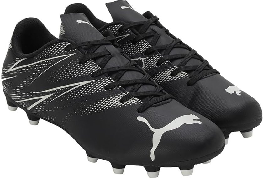 Puma - Herren Fußball-Stiefel "Attacanto FG/AG" (Schwarz/Silber)