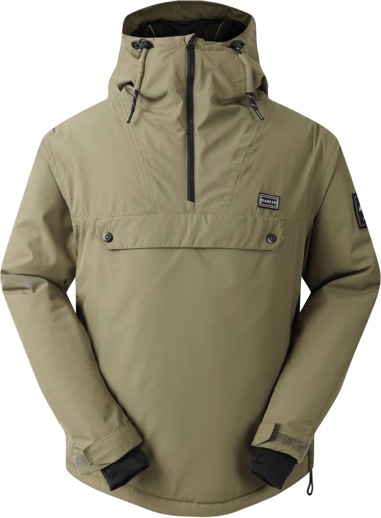 Dare 2B Herren Freeride II Colour Block Überkopf Skijacke (Olivegrün)