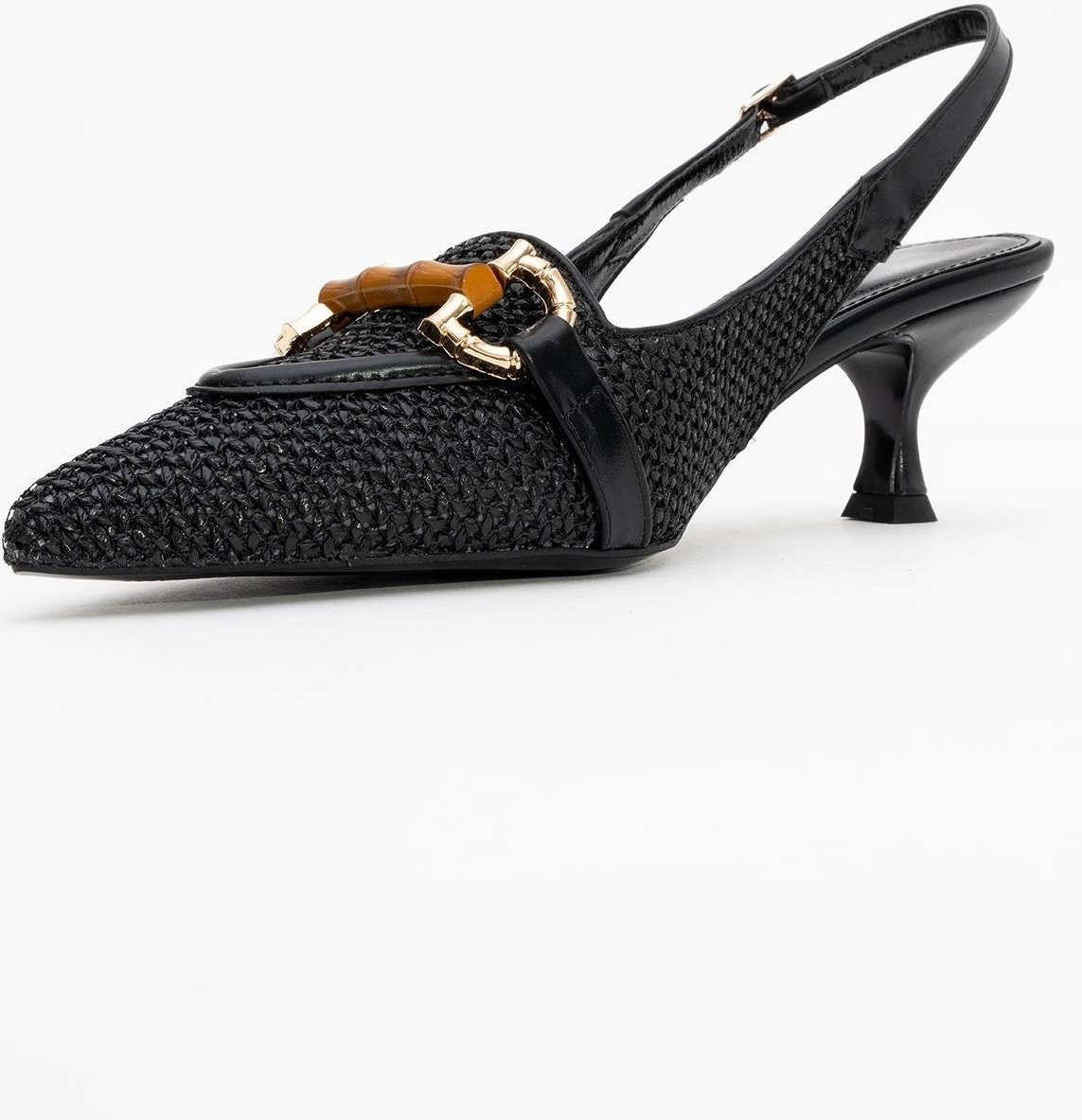 Osca Spitzer Slingback-Pumps mit Schnalle
