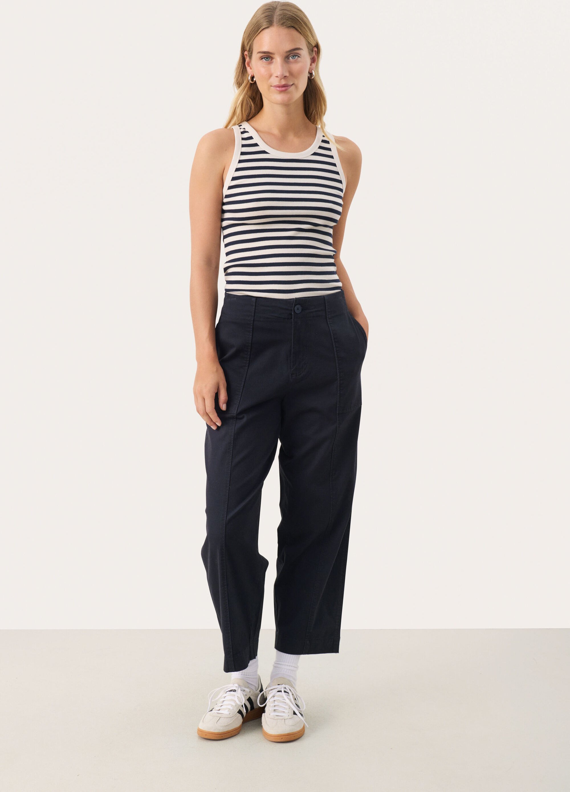 Thumbnail - Casual Hose Contemporary fit Dark Navy blue