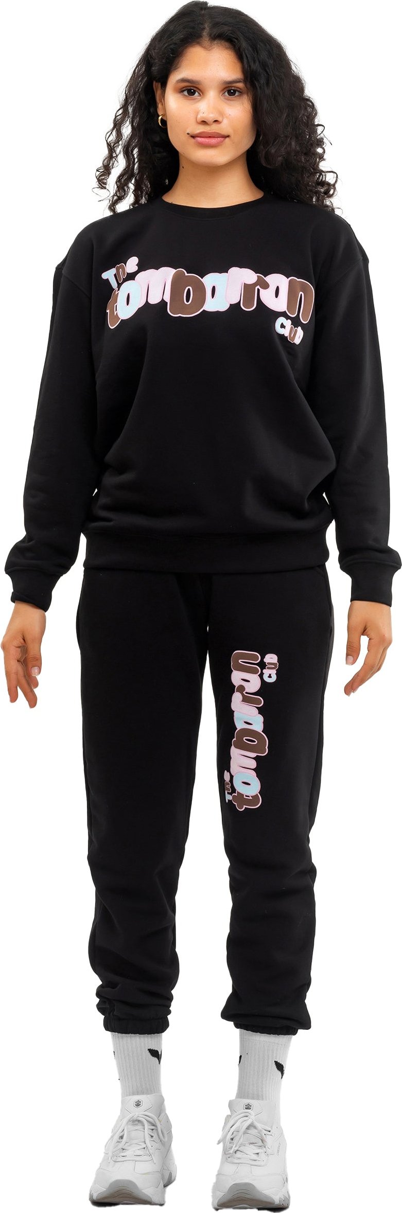 Tom Barron Damen-Trainingsanzug-Set mit Ballon-Buchstaben-Print