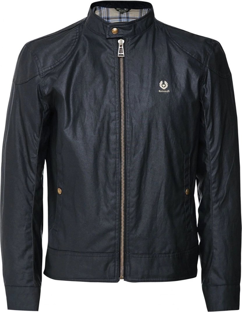 Belstaff Kelland Jacke aus gewachster Baumwolle in Schwarz