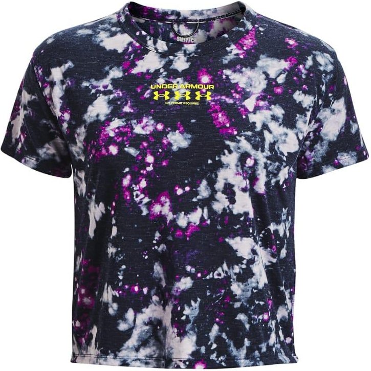 Under Armour - "Run Trail" T-Shirt für Damen (Violett/Mitternachtsblau/Aurora violett)