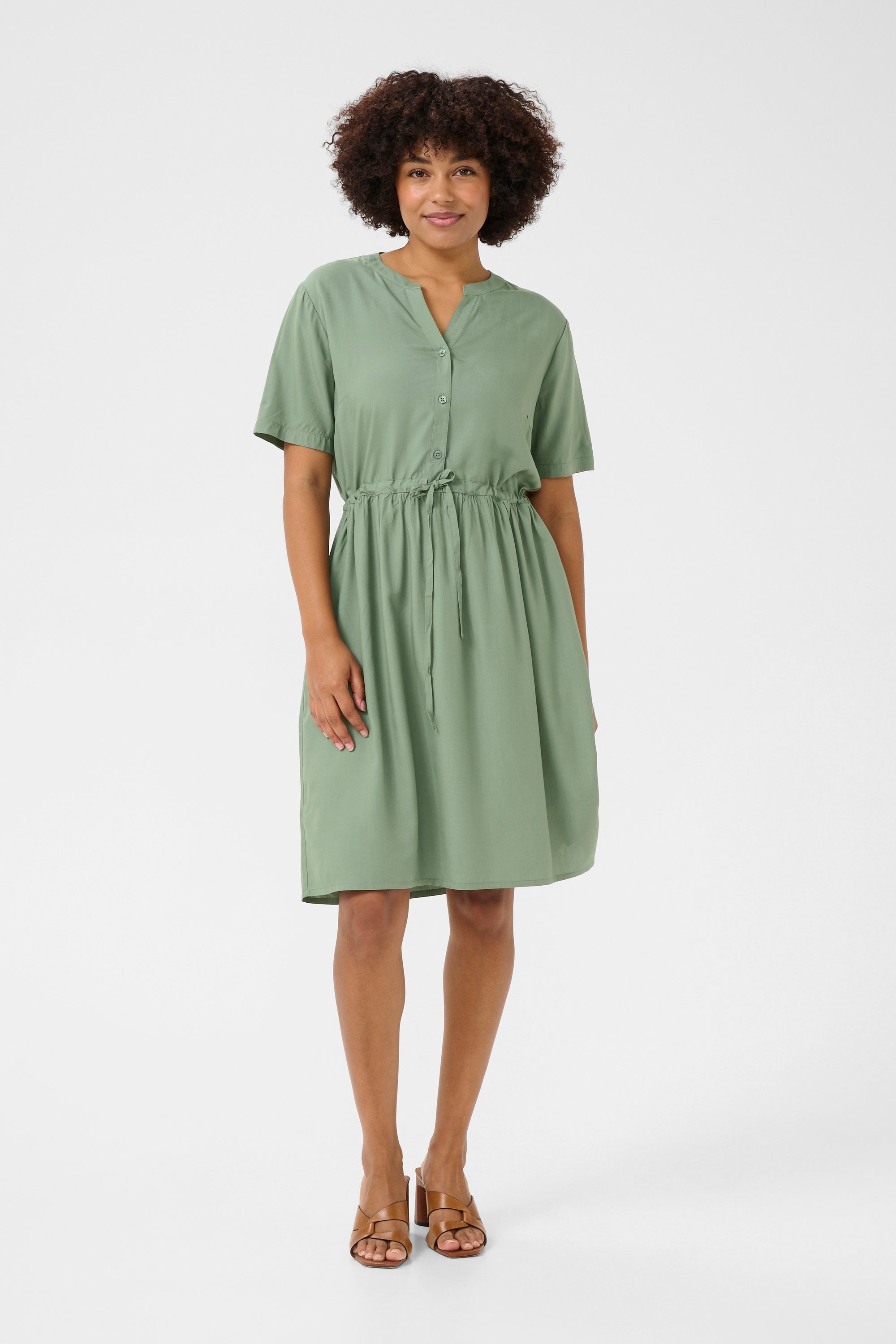 Thumbnail - Kleid Feminine Laurel Wreath light green