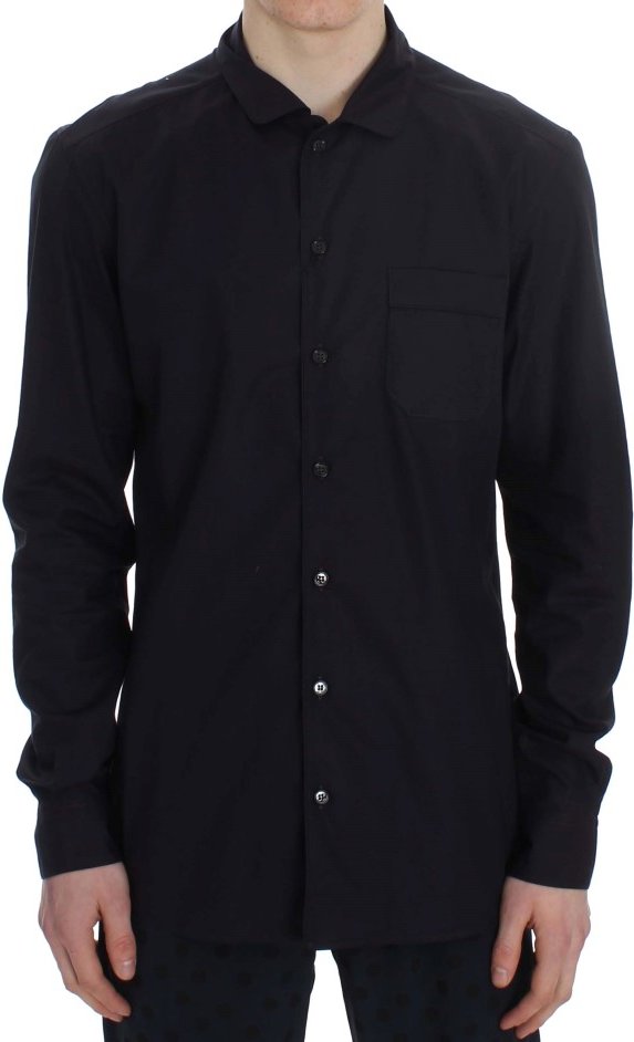 Dolce & Gabbana Herren Lila Gestreiftes Baumwoll-Pyjama Lounge-Shirt