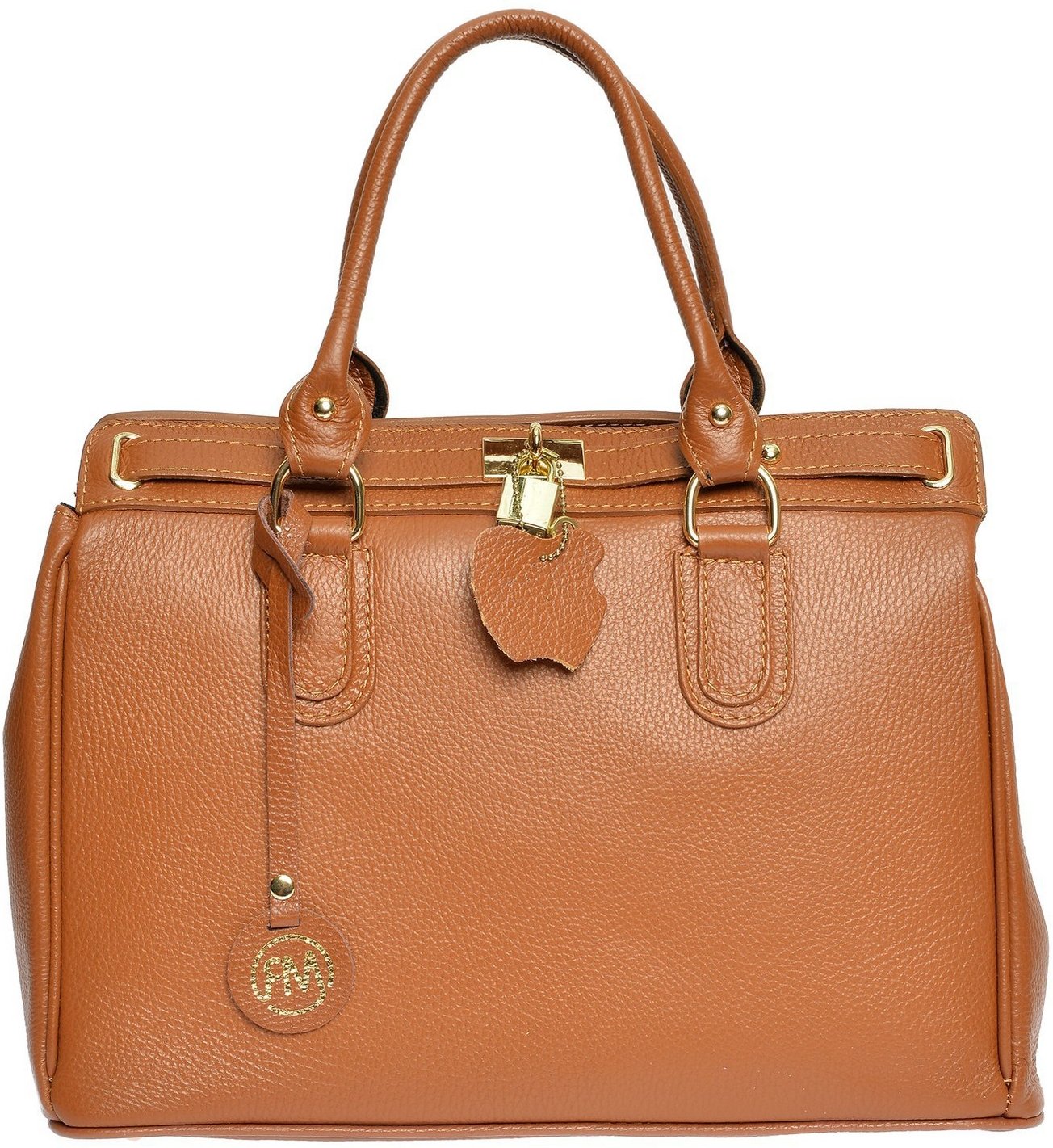 Roberta M braune Ledertasche