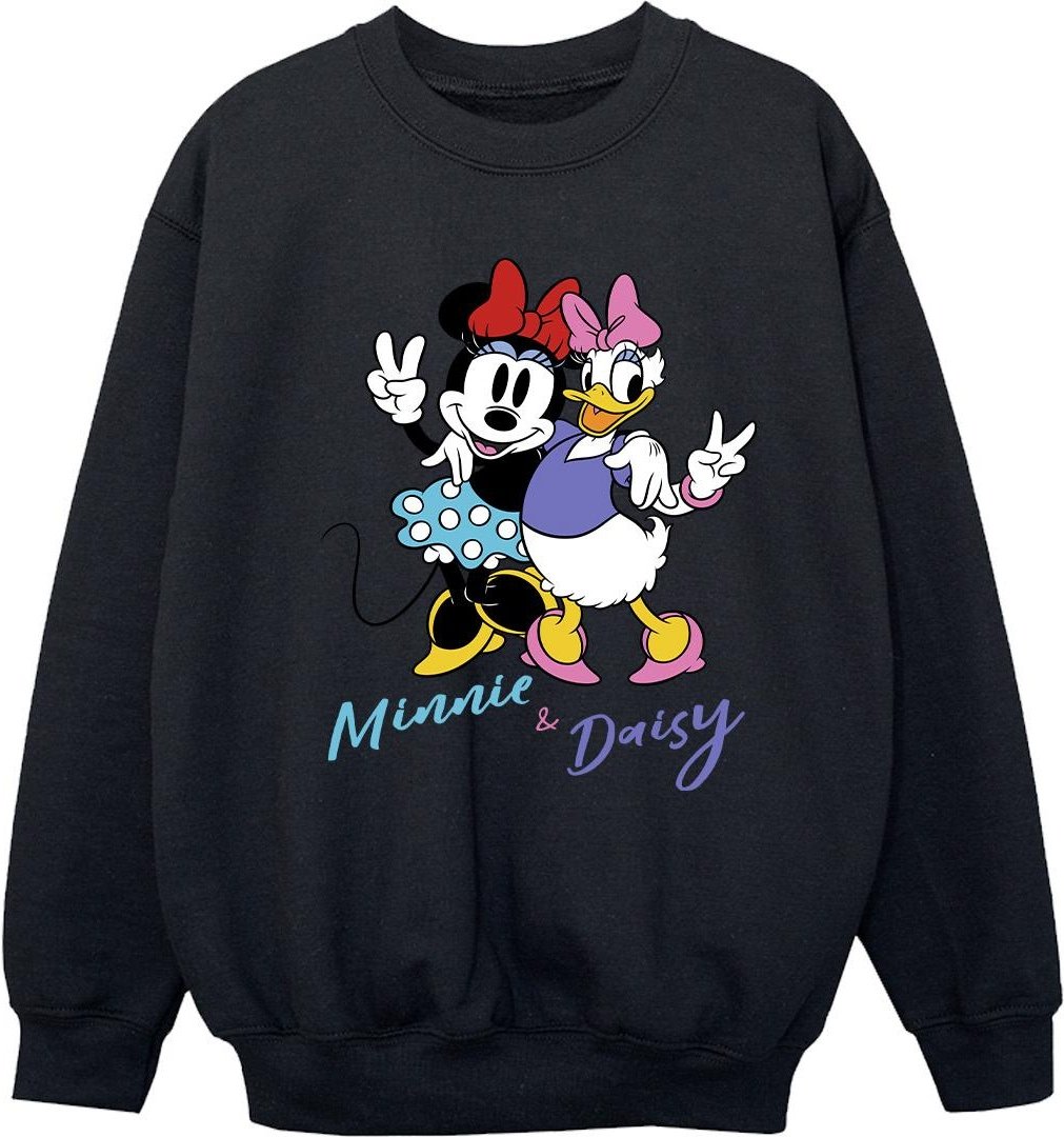 Disney - "Minnie Mouse And Daisy" Sweatshirt für Mädchen (Schwarz)