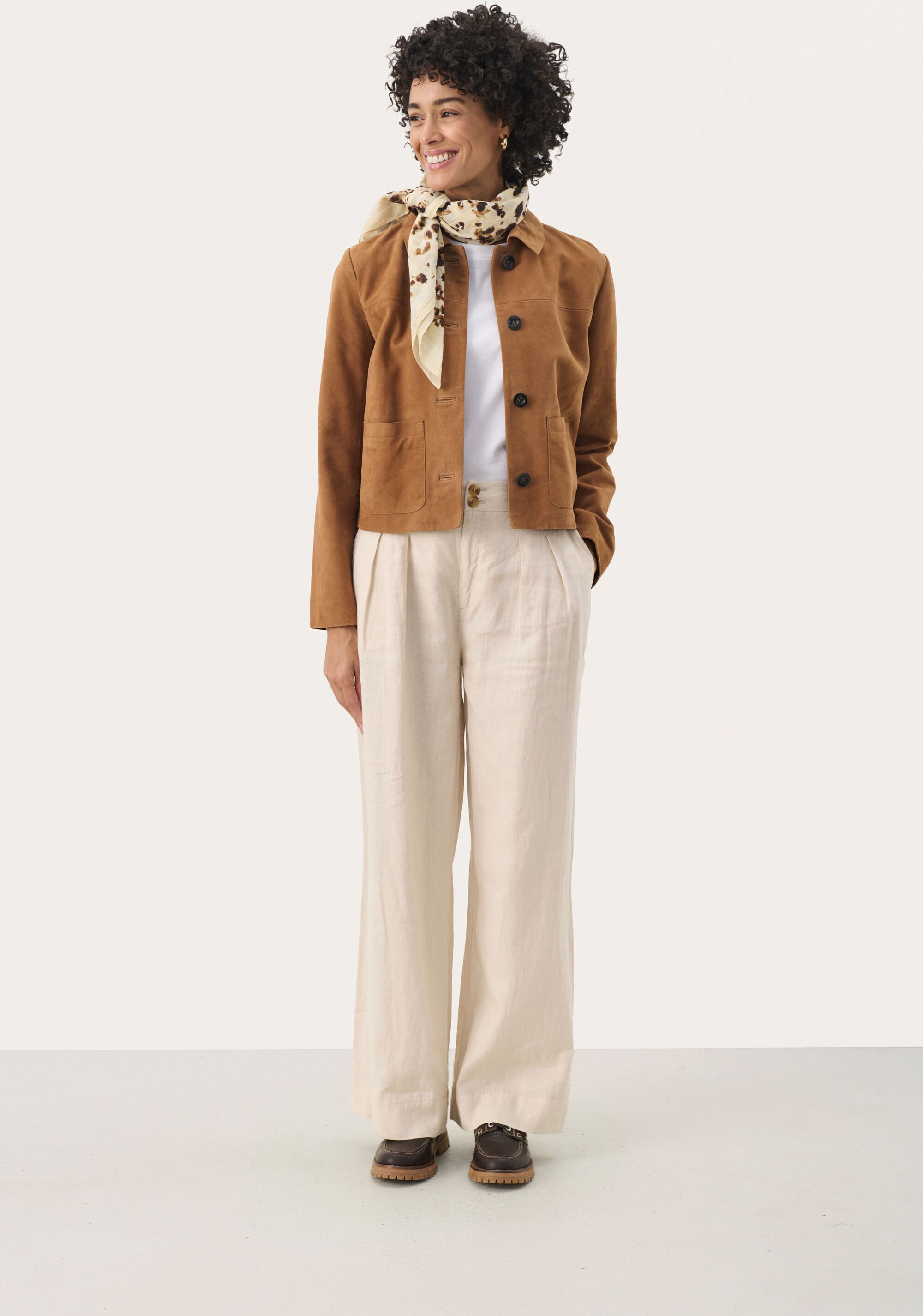 Lederjacke NemaPW Lederjacke Baggy fit