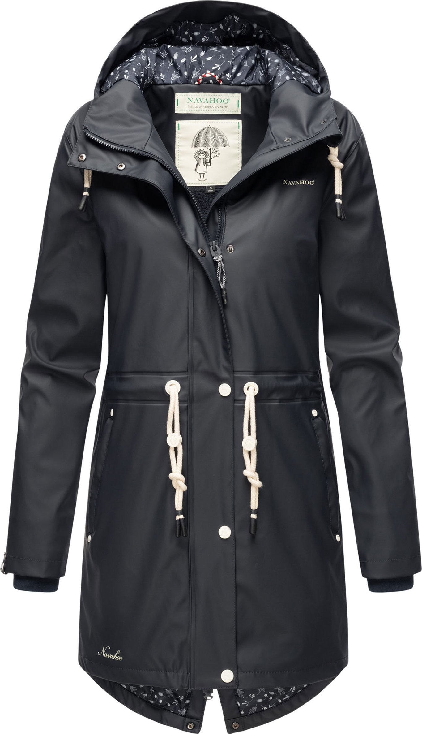 Navahoo Damen Regenjacke Flower of Ocean – Stylisch & Wasserdicht