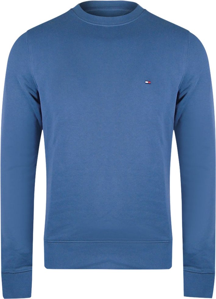 Tommy Hilfiger - Sweatshirt Mit Rundhalsausschnitt In Verblasstem Indigoblau
